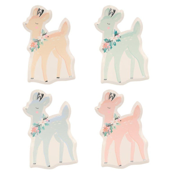 Pastel Deer Plates (set of 8)
