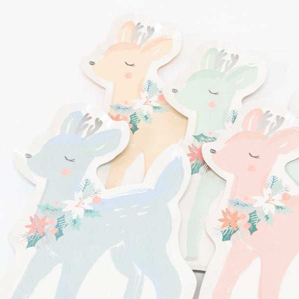 Pastel Deer Plates (set of 8)