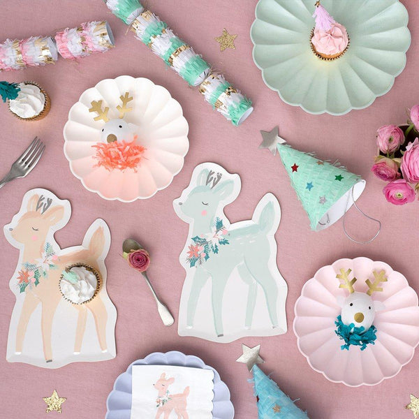 Pastel Deer Plates (set of 8)