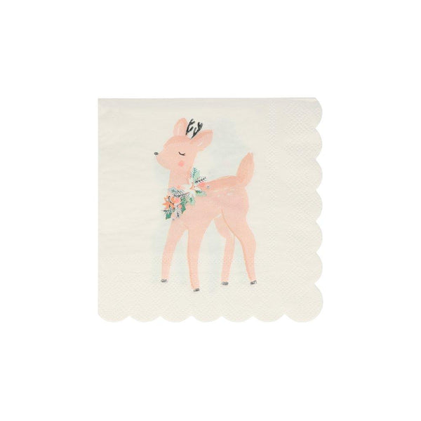 Pastel Deer Napkins (set of 16)