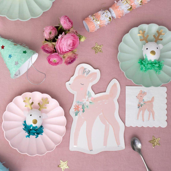 Pastel Deer Napkins (set of 16)