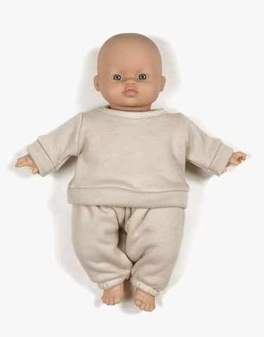 Sweatsuit in "Linen" for Minikane Soft-bodied Babies