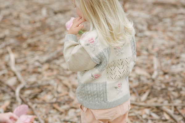 Rose Bouquet Patchwork Sweater