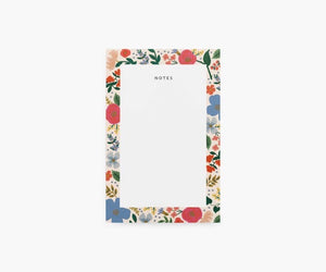 Wild Rose Blank Notepad