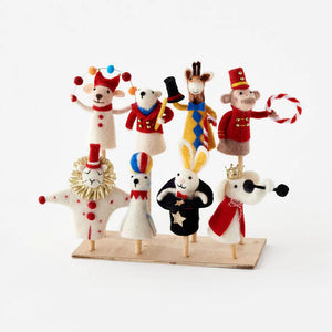 Wool Circus Finger Puppets